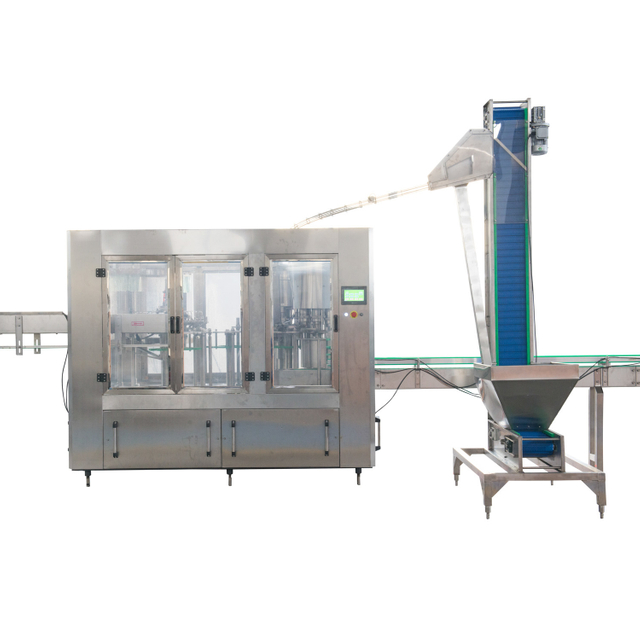 អ៊ីណុកដែកអ៊ីណុក PET Liquid Filling Line ម៉ាស៊ីនដបទឹកនិទាឃរដូវ